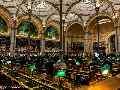 paris library beautiful glass iron ceiling