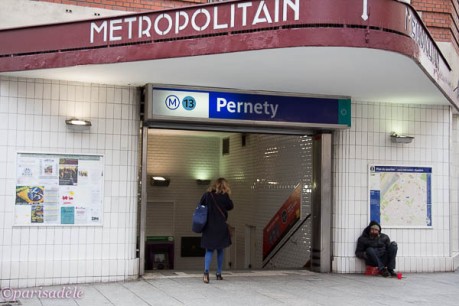 pernety metro entrance paris
